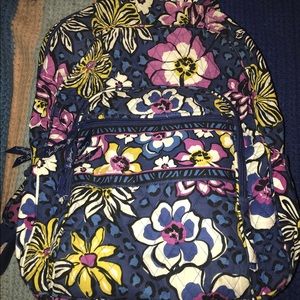 Vera Bradley African violet pattern backpack